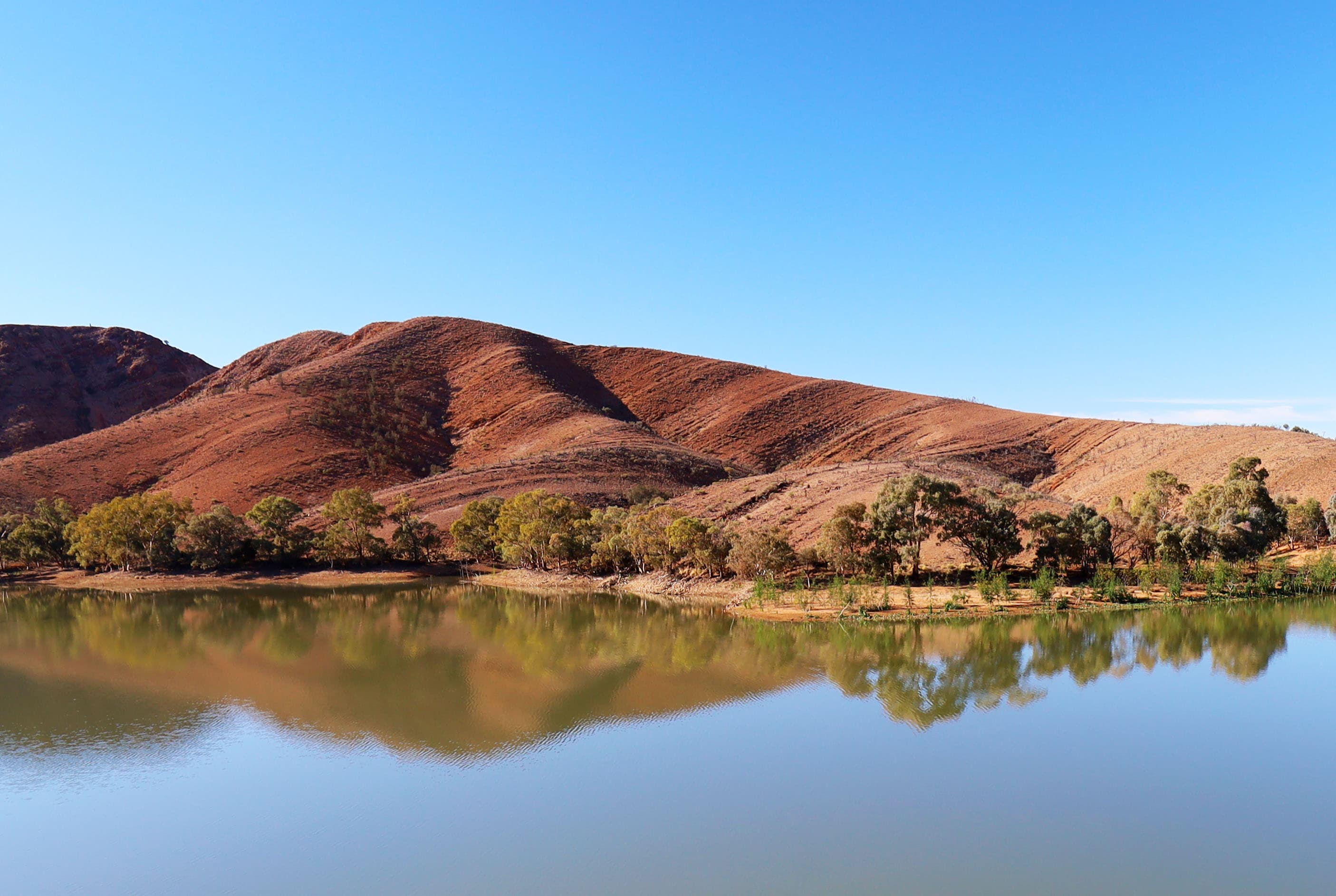 Aroona Dam at Leigh Creek, South Australia.
